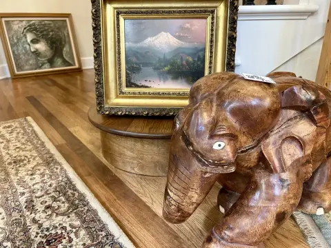 Furniture and decor at the Birkendene Estate Sale