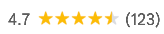 Rating: 4.7 stars from 123 reviews